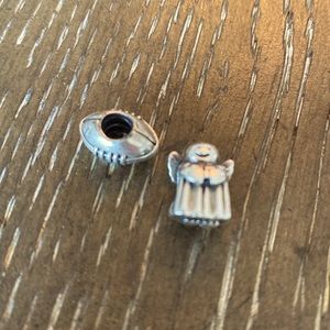 Pandora beads (Football and Angel)